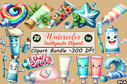 Toothpaste Clipart, an Illustration by DreamCafeArt (Thumbnail 1 of 7)