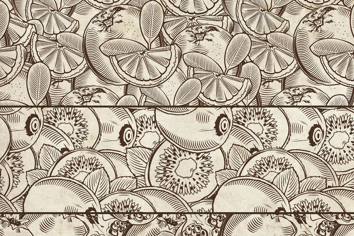 Fruits & Vegetables Vintage Patterns, a Pattern Graphic by ConceptCafe (Photo 3 of 5)