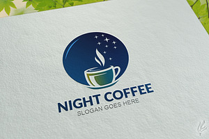 Night Coffee - Logo Template