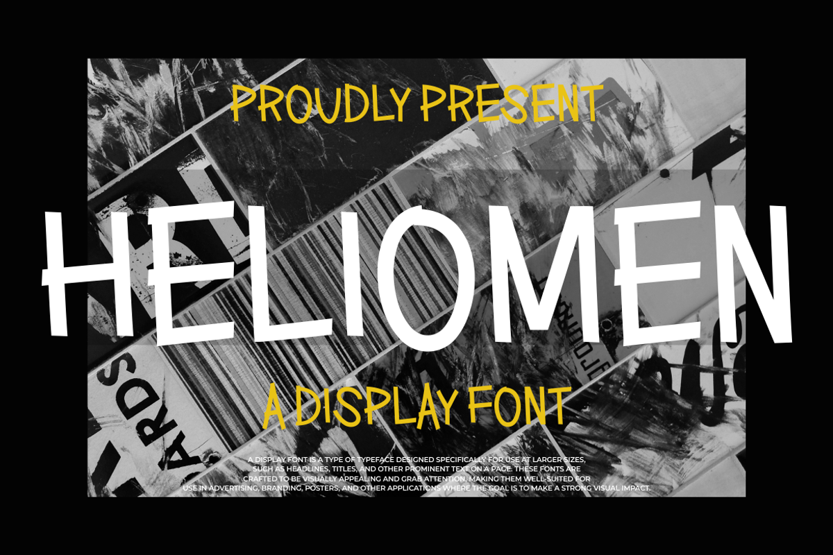 HELIOMEN, a Sans Serif Font by maxstrim_graphich