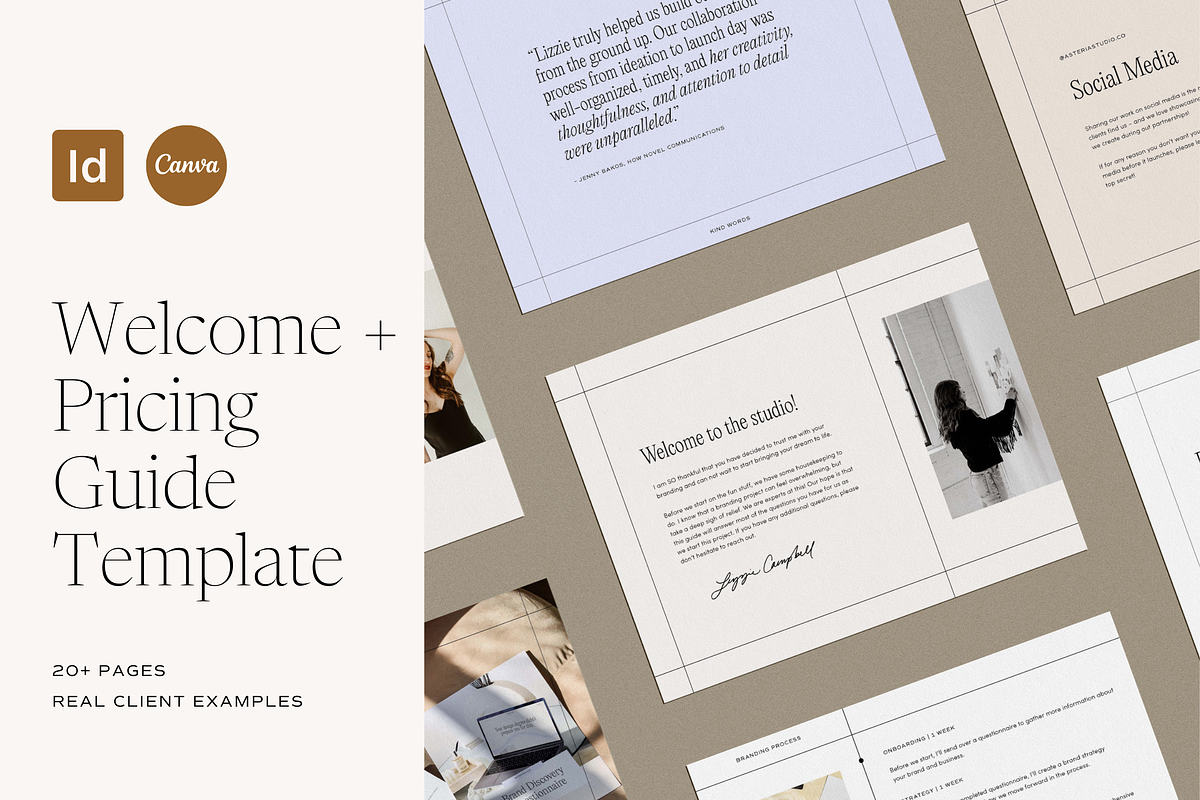 Welcome & Pricing Guide Template, a Presentation Template by Madewest Supply Co. (Photo 1 of 5)