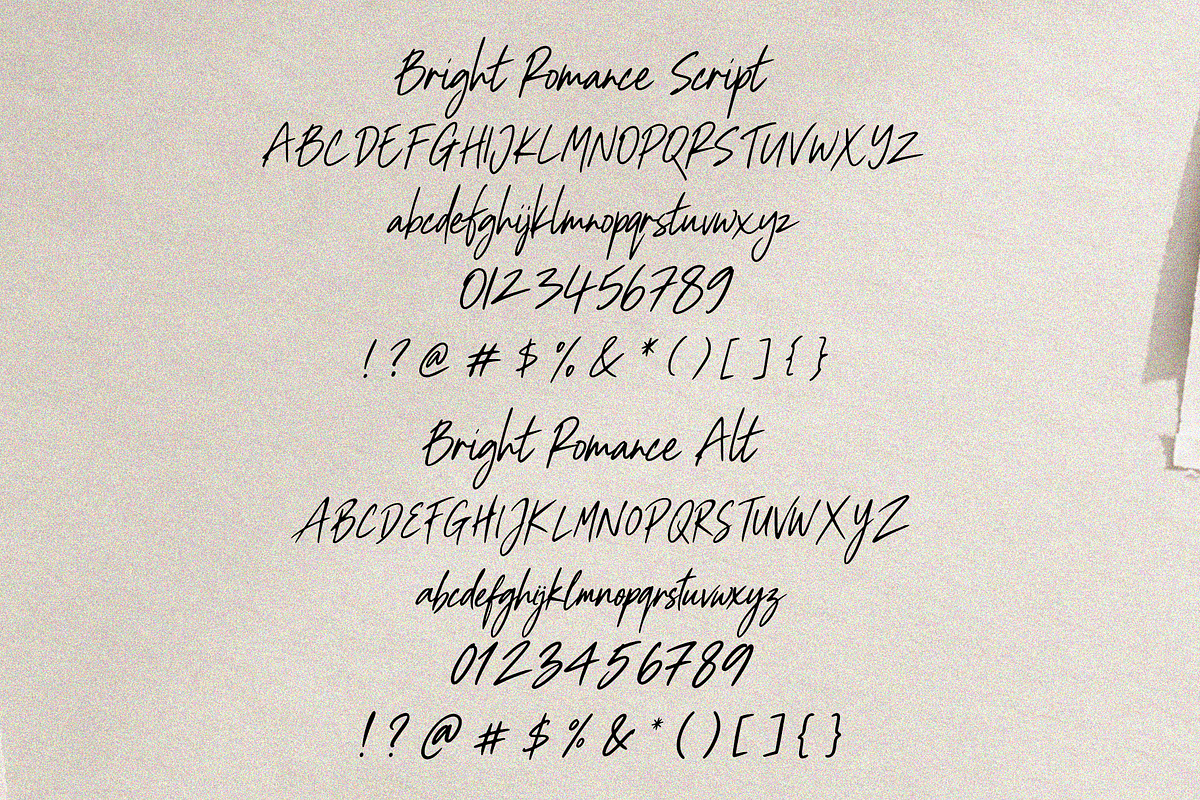 Bright Romance handwritten script, a Script Font by cocodesign (Photo 6 of 10)