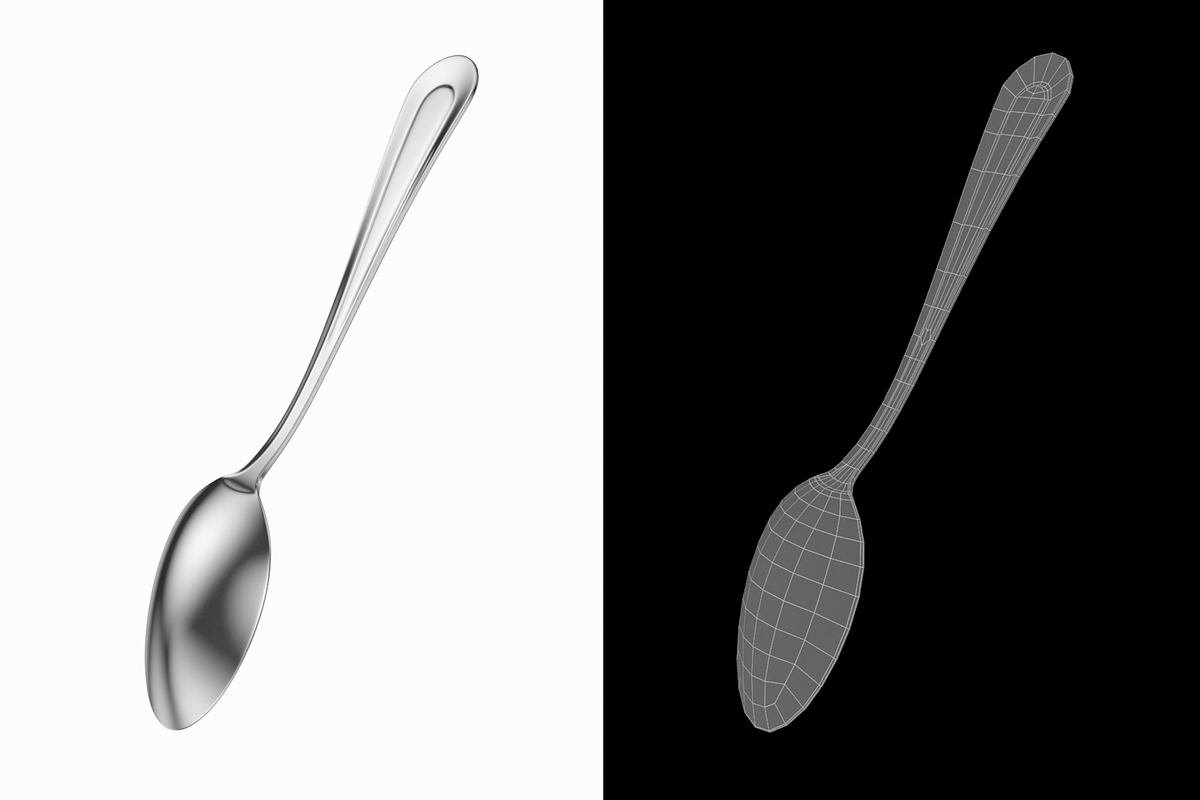 Table Dinner Spoon Classic Cutlery, an Object 3D Model by VK Studio (Photo 3 of 8)