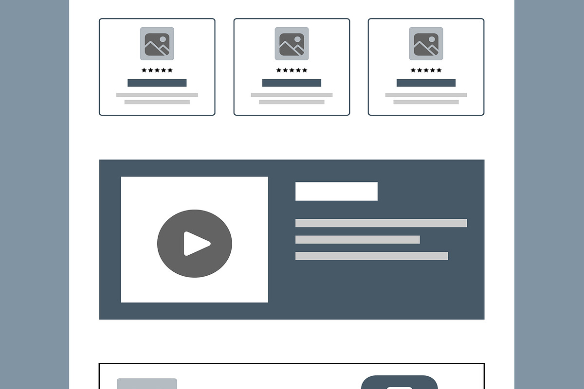 Modern Wireframe Kit for UI UX, a Wireframe Template by MightyDesign (Photo 4 of 9)