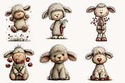 Whimsical Easter lamb clipart, an Illustration by Designworld (Thumbnail 4 of 7)
