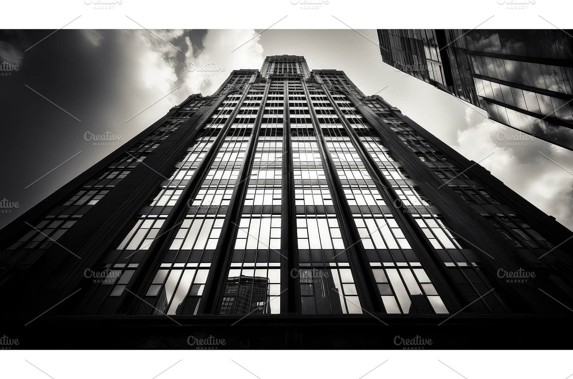 design black and white building ai, an Architecture Photo by pikepicture