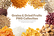Grains & Dried Fruits PNG Collection, a Food & Drink Photo by Ilia Design (Thumbnail 1 of 9)