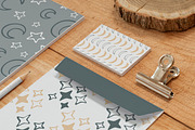 20 Sun, Star & Moon seamless pattern, a Pattern Graphic by SiDesign (Thumbnail 5 of 7)