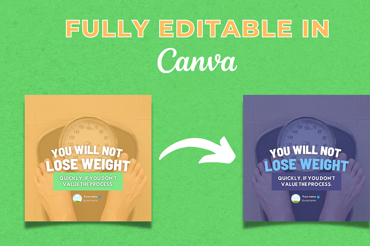 Nutrition Canva Templates Bundle, a Social Media Template by Canvagator (Photo 3 of 3)