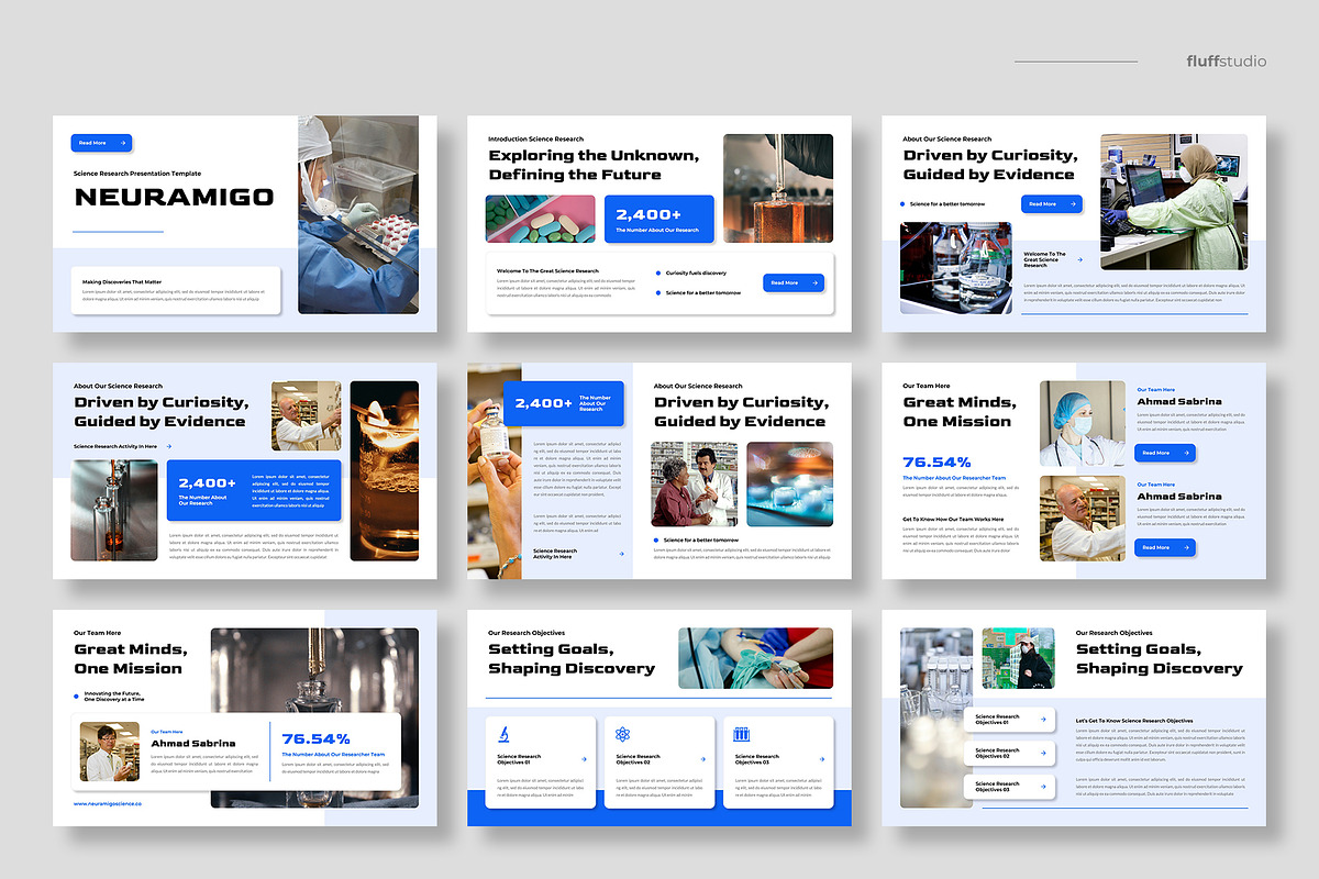 Science Research Keynote Template, a Presentation Template by fluffstudio (Photo 2 of 4)