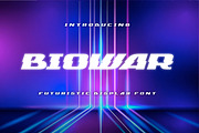 Biowar – Futuristic Display Font, a Sans Serif Font by Almarkhatype (Thumbnail 1 of 8)
