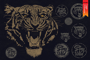 STAY WILD - Vector illustration, an Animal Illustration by Artistic & Unique