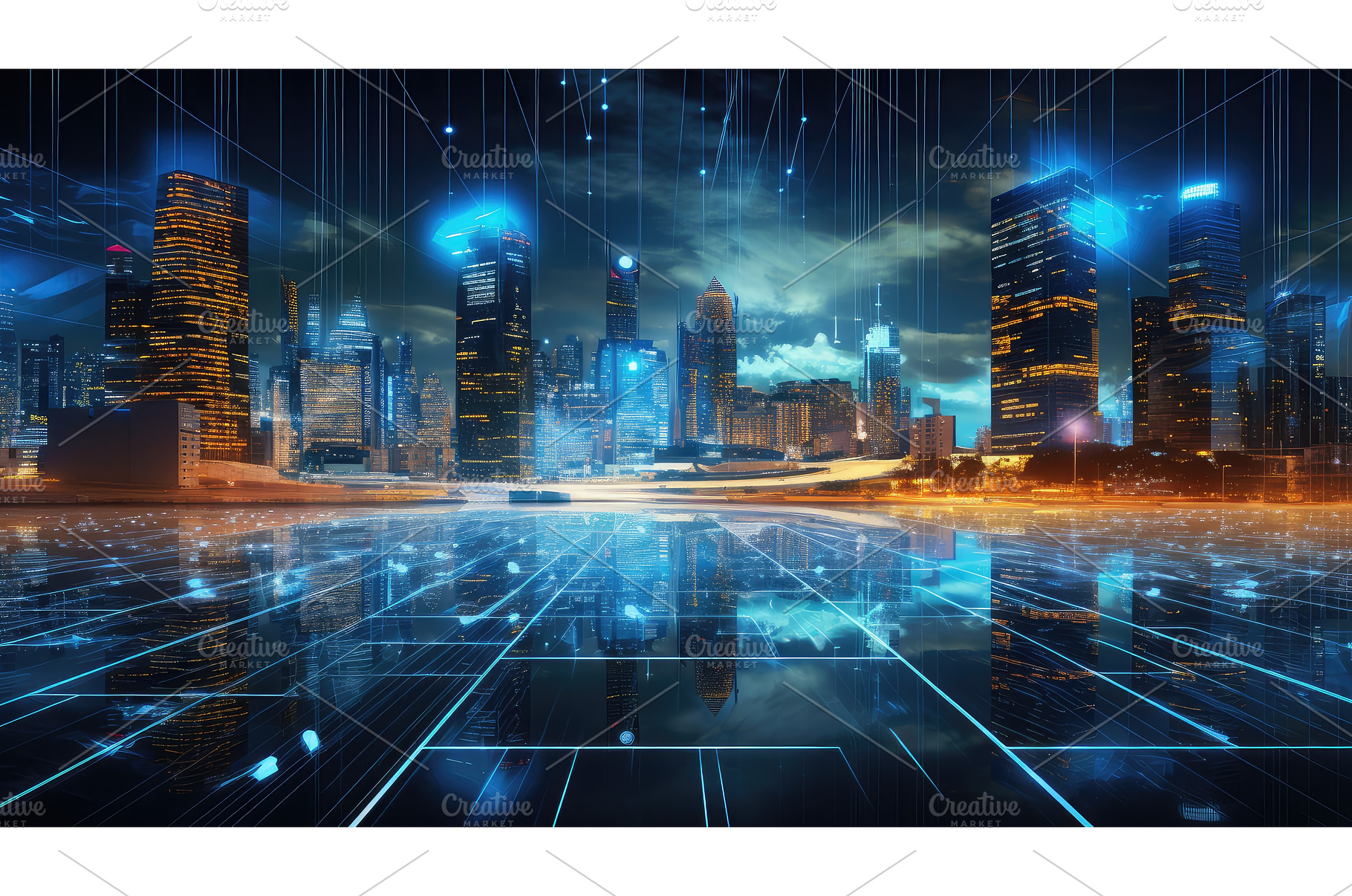 smcity technology background data ai, a Technology Photo by pikepicture