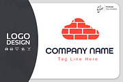 Cloud Brick logo Template only 15$, a Branding & Logo Template by Tasmim Premiem Design (Thumbnail 1 of 2)