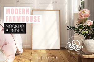 frame mockup bundle farmhouse