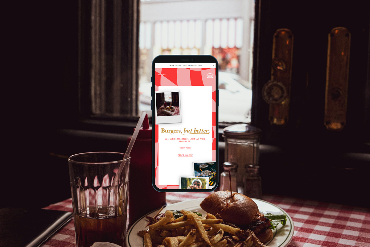 Burger Bar Restaurant Website preview 2