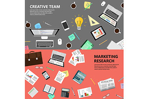 Marketing research concept