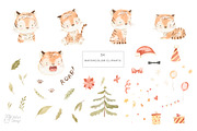 BABY TIGER. Watercolor, an Animal Illustration by OlliArtDesign (Thumbnail 2 of 5)