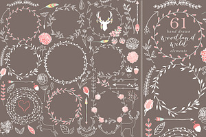 Wreath clip art floral clipart