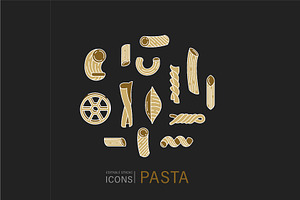 La Pasta Logo Elements