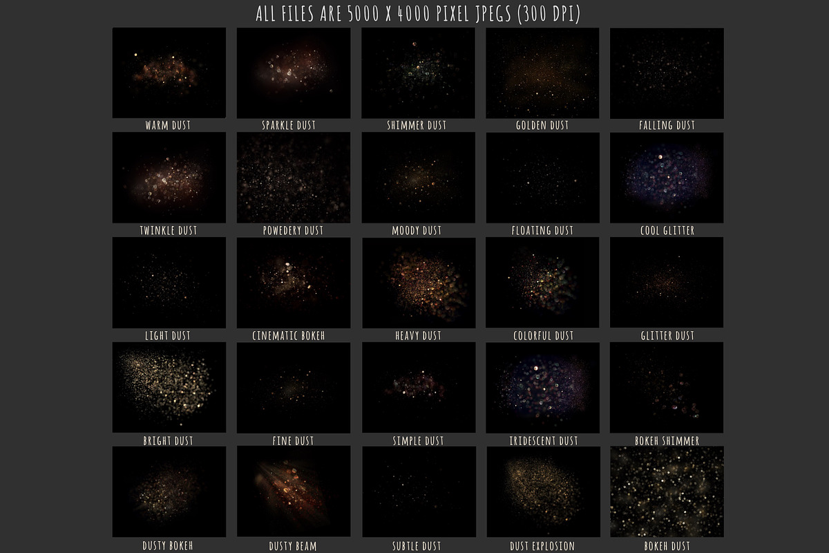 Cinematic dust overlays, an Object Graphic by Paper Farms (Photo 6 of 6)