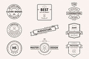Clean and Clever Insignias - Badges, a Work Illustration by Sargatal (Thumbnail 1 of 4)
