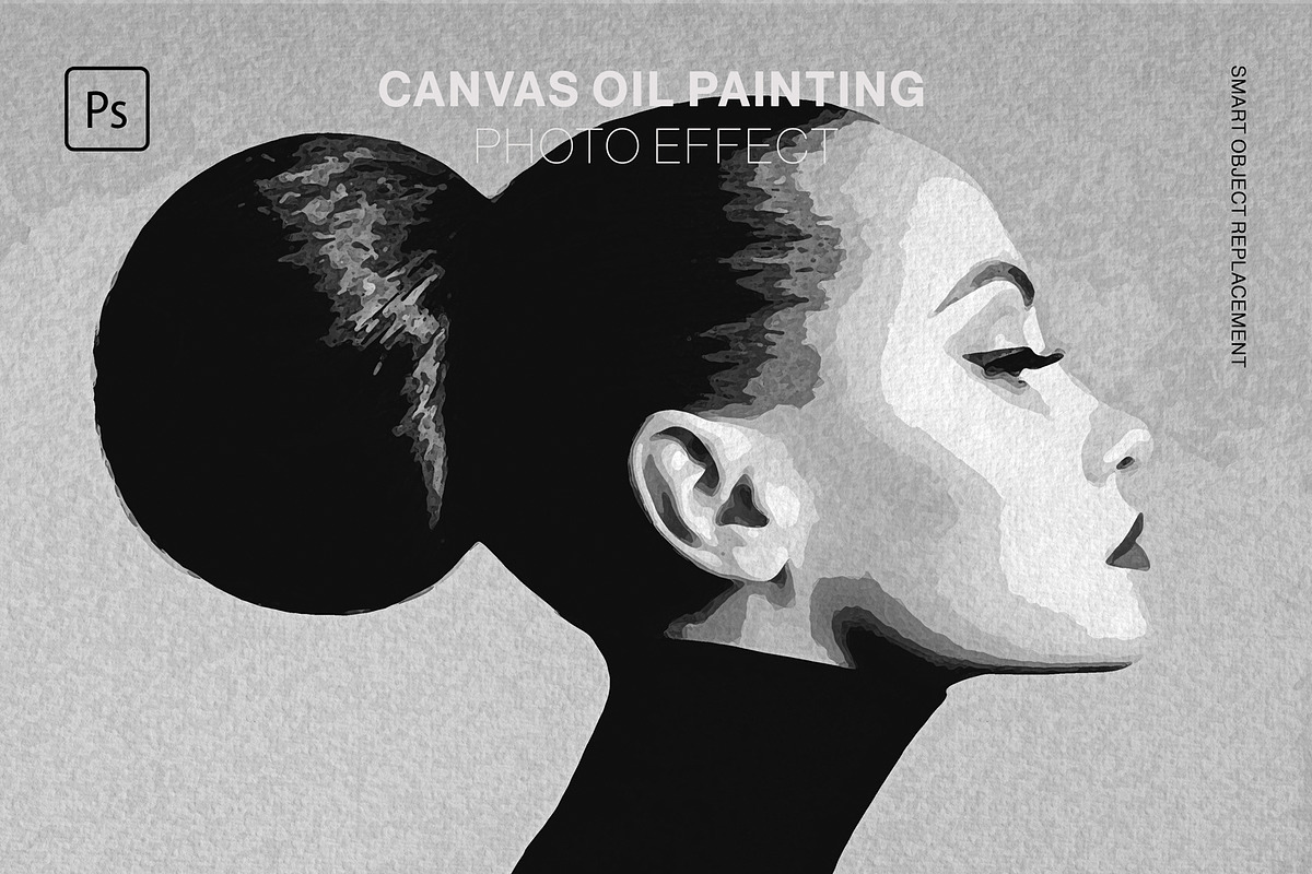 Canvas Oil Painting Photo Effect, a Layer Style Add-On by GlowGrid (Photo 1 of 5)