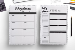 2017 Planner Ink Dot Background