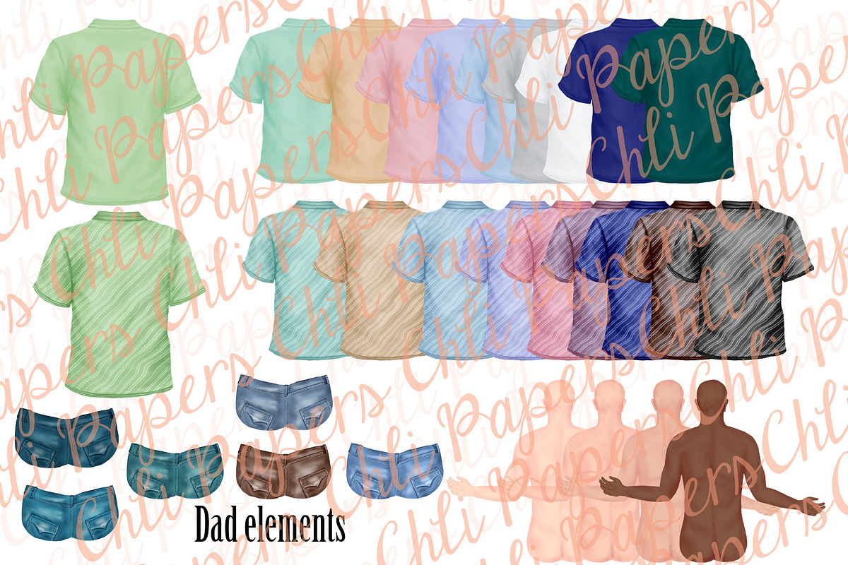 Family Clip Art,Custom Family Png, an Illustration by chilipapers (Photo 2 of 10)