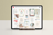 Abstract Pinterest Templates CANVA, a Social Media Template by Elissa Mae Creative (Thumbnail 5 of 14)