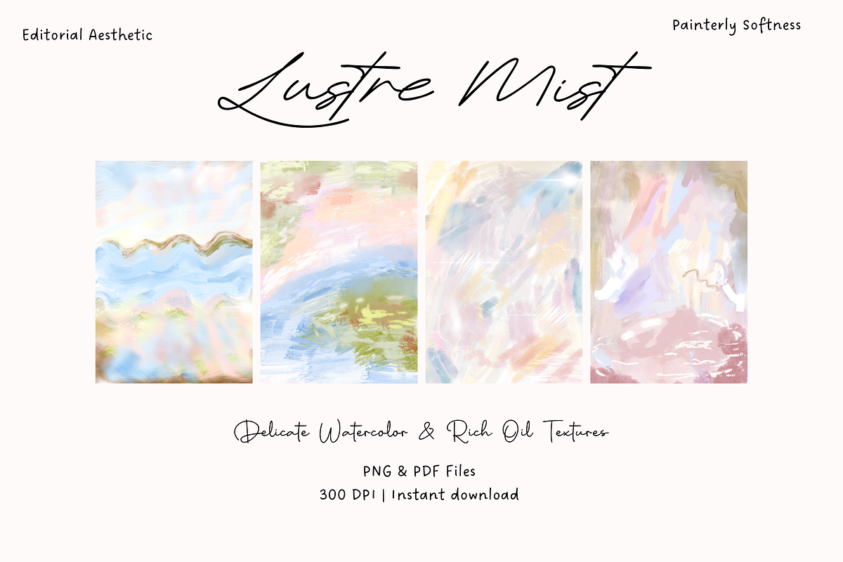 Lustre Mist: Watercolor Oil Textures, a Background Graphic by The Journey Atelier (Photo 1 of 18)