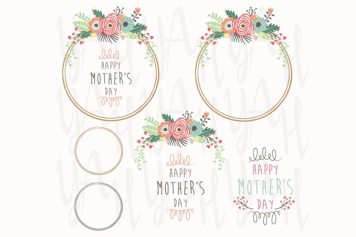 Floral Happy Mother's Day, an Illustration by YenzArtHaut (Photo 2 of 3)