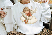 Whimsical Christmas Angel Clipart, an Illustration by Sublimation Artist (Thumbnail 4 of 6)
