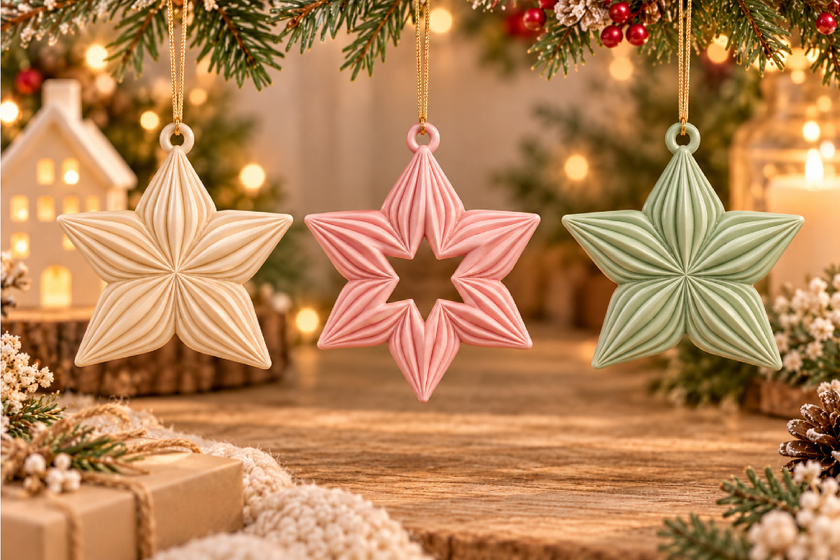 Star Flower Keychain 3D STL, an Object 3D Model by Layerology (Photo 3 of 3)