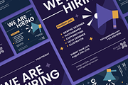 We Are Hiring Flyer Set, a Flyer Template by SquidPixey (Thumbnail 3 of 6)
