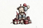 Quirky Birthday Party Animals, an Illustration by Watercolor design (Thumbnail 4 of 7)