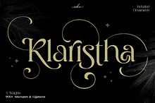 Klaristha - Ornamental Serif Font