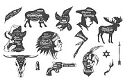 Vintage American Handdrawn Logo, a Branding & Logo Template by ORCA Creative Store (Thumbnail 2 of 5)
