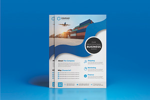 Sale Logistic flyer design template, a Flyer Template by Workhu