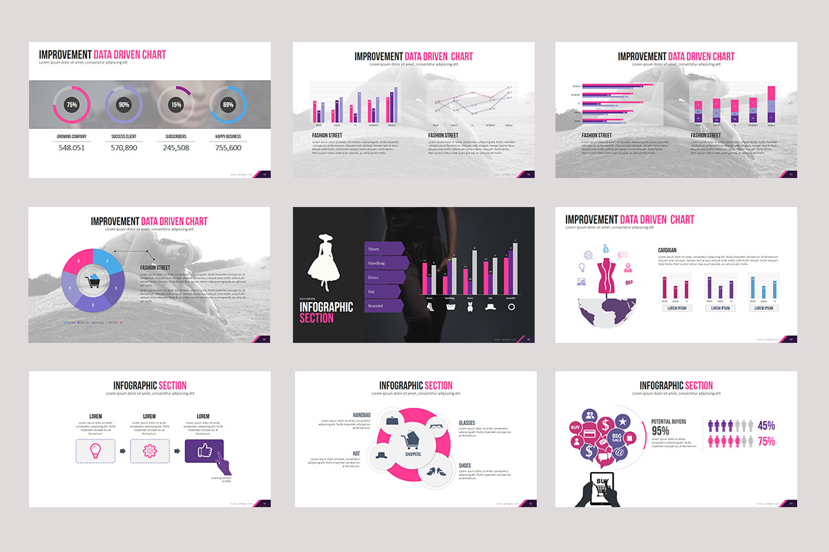 Fashion Keynote template, a Presentation Template by Stock Shape (Photo 8 of 12)