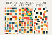 12 Retro Colorblock Seamless Pattern, a Pattern Graphic by Inknfolly (Thumbnail 2 of 7)