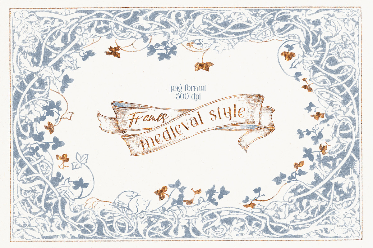 The romantic Middle Ages clipart set, a Decorative Illustration by Pamyatka Shop (Photo 7 of 16)