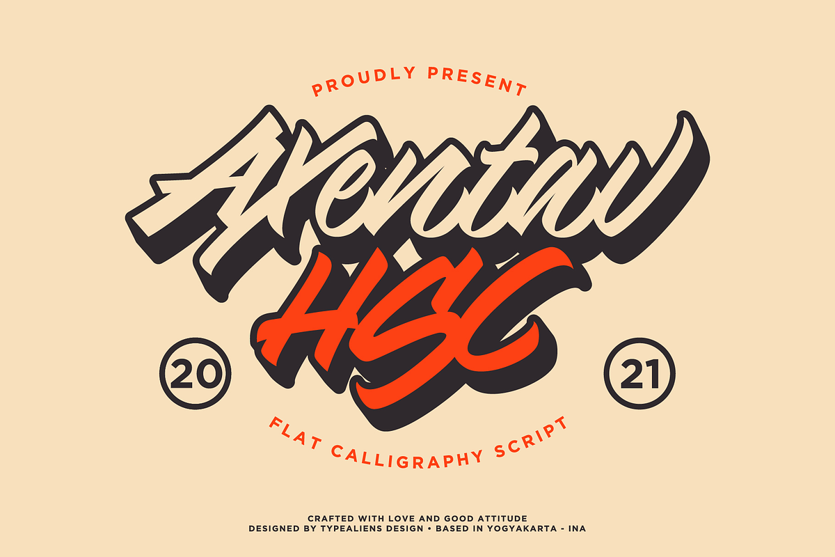 Axentav HSC, a Script Font by ilhamtaro (Photo 1 of 11)