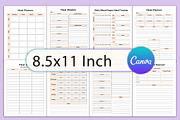 2025-2026 Meal Planner, a Stationery Template by Designmela01 (Thumbnail 2 of 4)