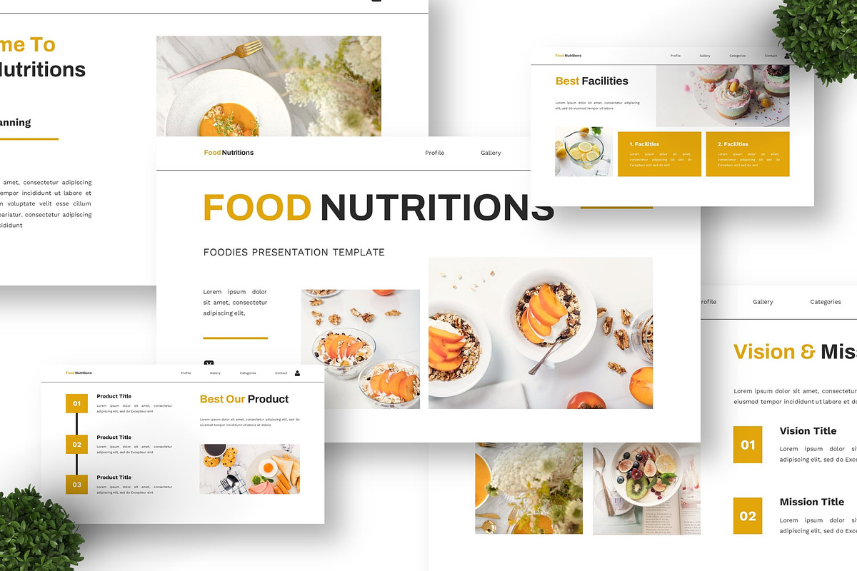 Nutritions - Foodies Powerpoint, a Presentation Template by Deepslide Studio (Photo 6 of 6)