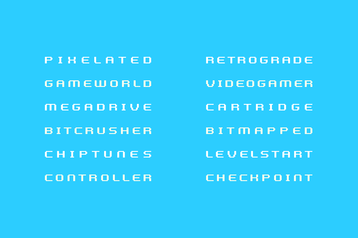 Orochima - Pixel Typeface, a Sans Serif Font by alpercakici (Photo 8 of 12)