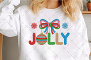 Faux Yarn Christmas Png Holly Jolly, an Illustration by Craft Nest (Thumbnail 4 of 6)