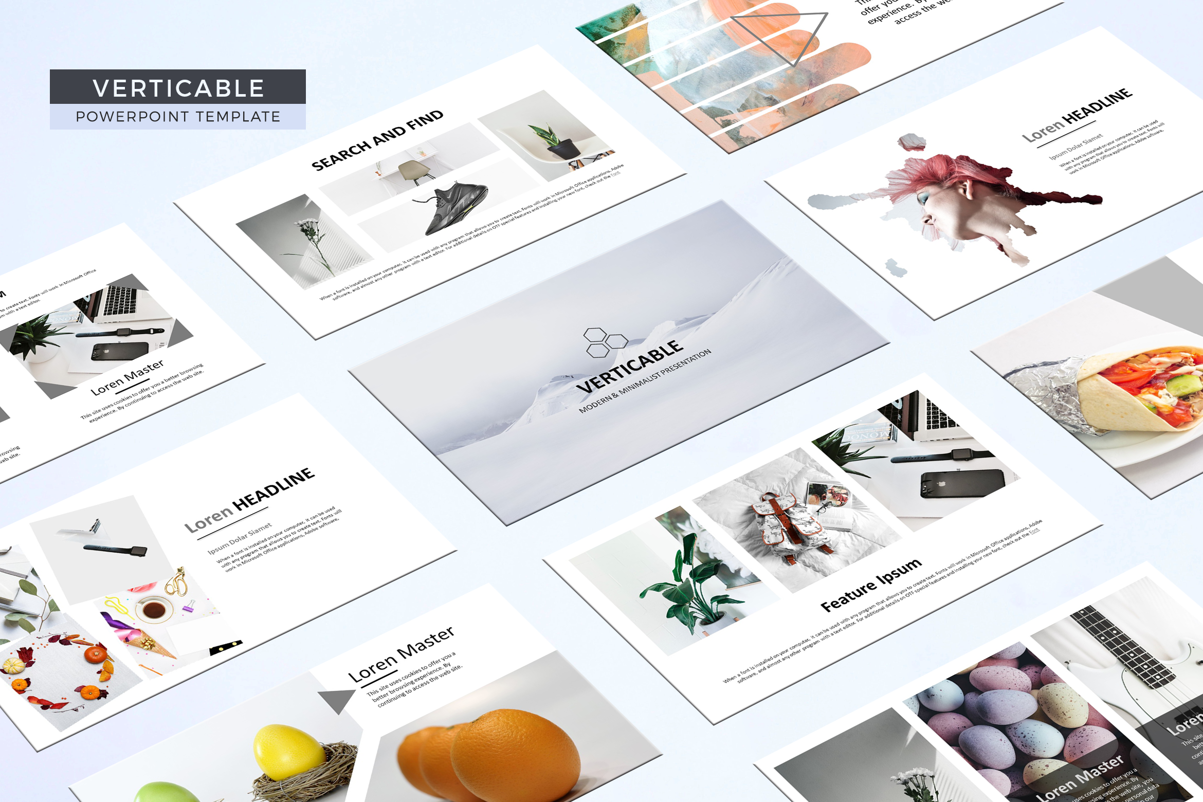 Verticable- Powerpoint Template, a Presentation Template by UnicodeID