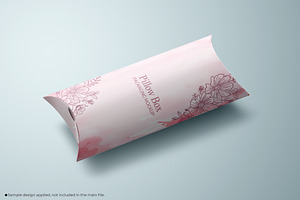 Paper Pillow Box Packaging Mockup