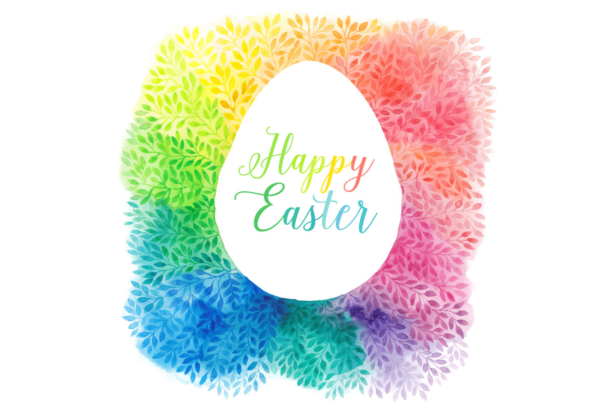 Easter watercolor frames, an Illustration by Markovka (Photo 1 of 2)